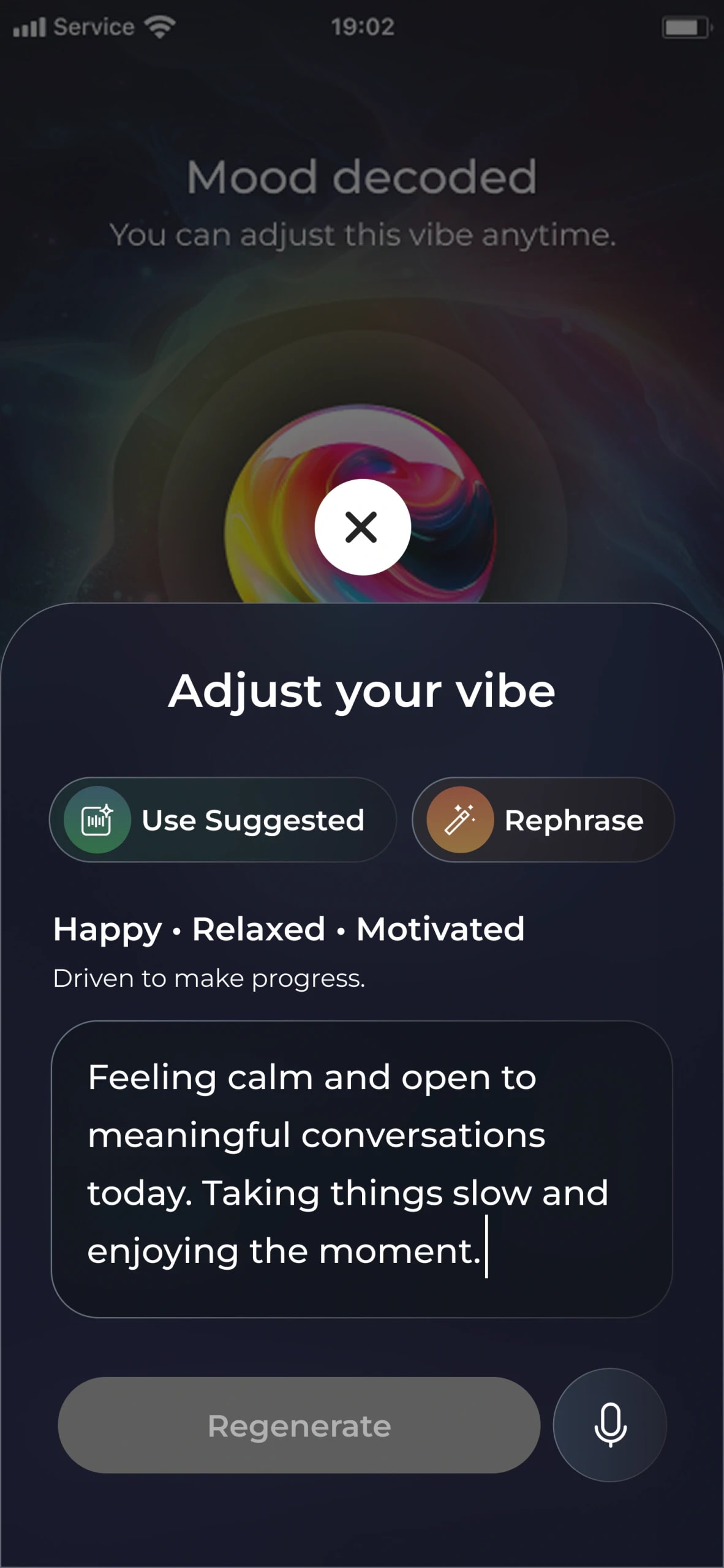Your mood, in words